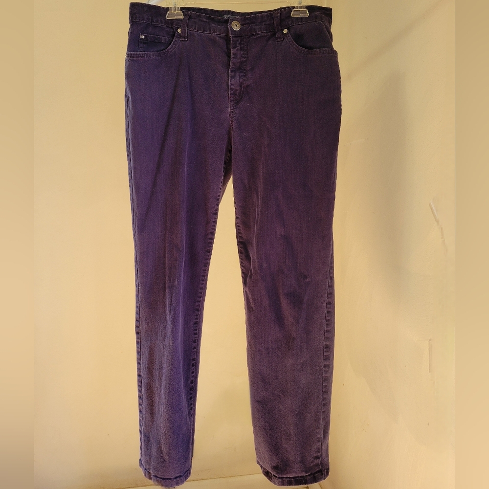 Missy Sz 14 Bandolino stretch straight leg blue jeans